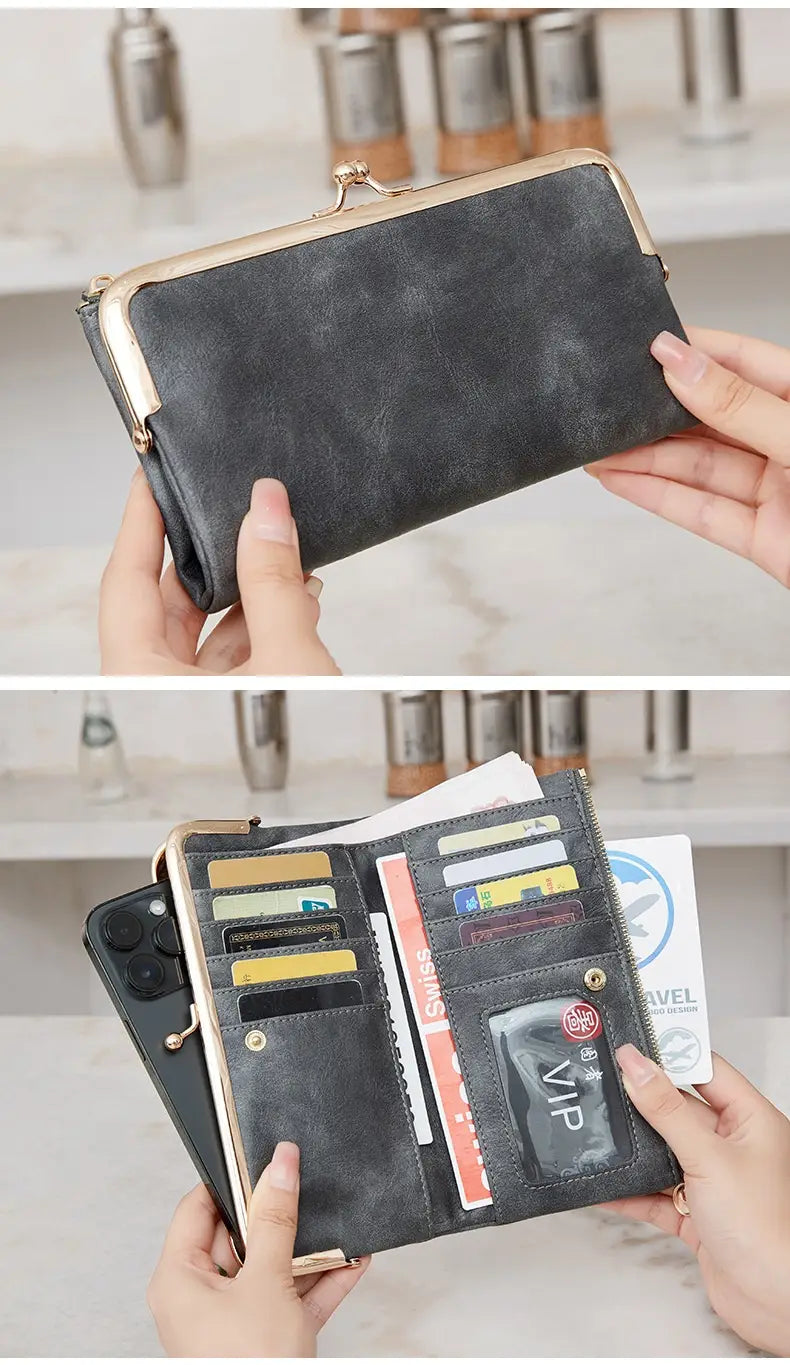 Veekindel polüester-rahakott mitme värviga, kulumiskindla PU voodriga