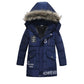 Winter Children’s Trendy Cotton-padded Jacket Mid-length Letter Cotton-padded Coat