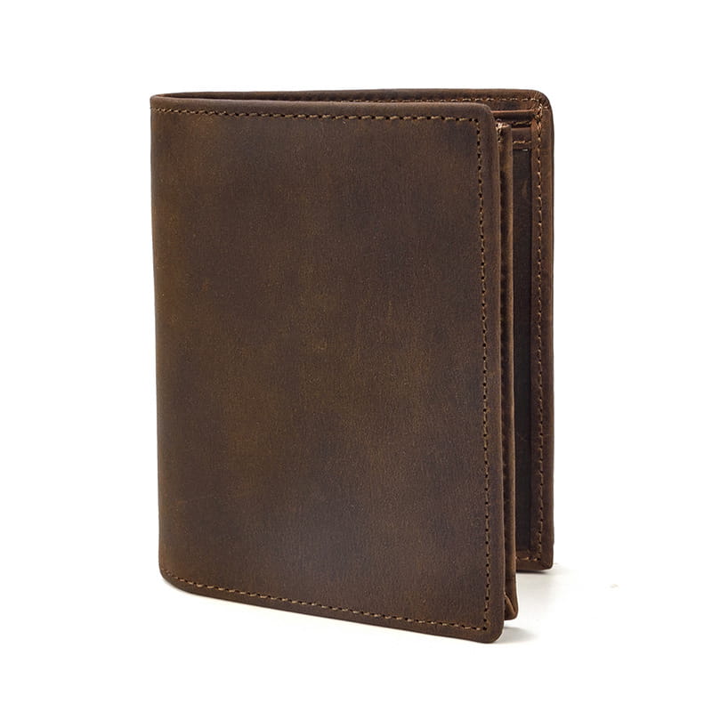 Leather Money Clip Wallet with ID Slot and Concealed Pocket in the United States