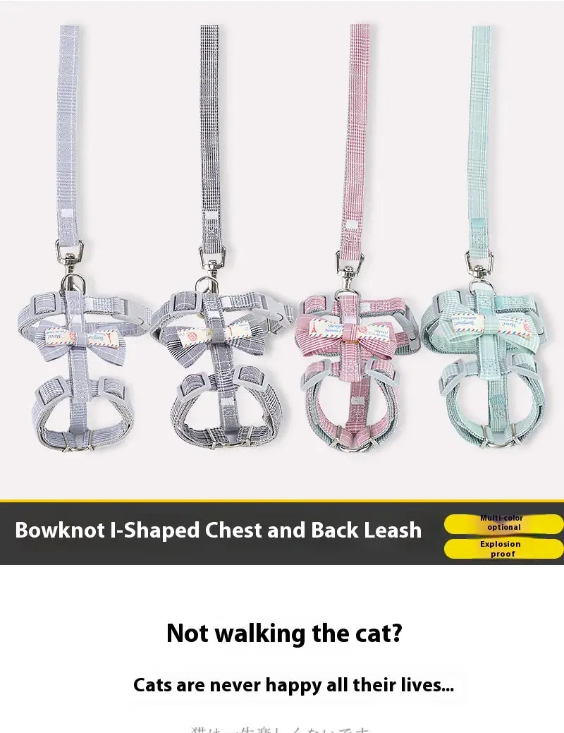 Small Dog Leash Adjustable Nylon Pet Lead for Puppies Gray Green Pink