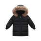 Children’s Down And Wadded Jacket Camouflage Fur Collar Detachable Thickened Warm