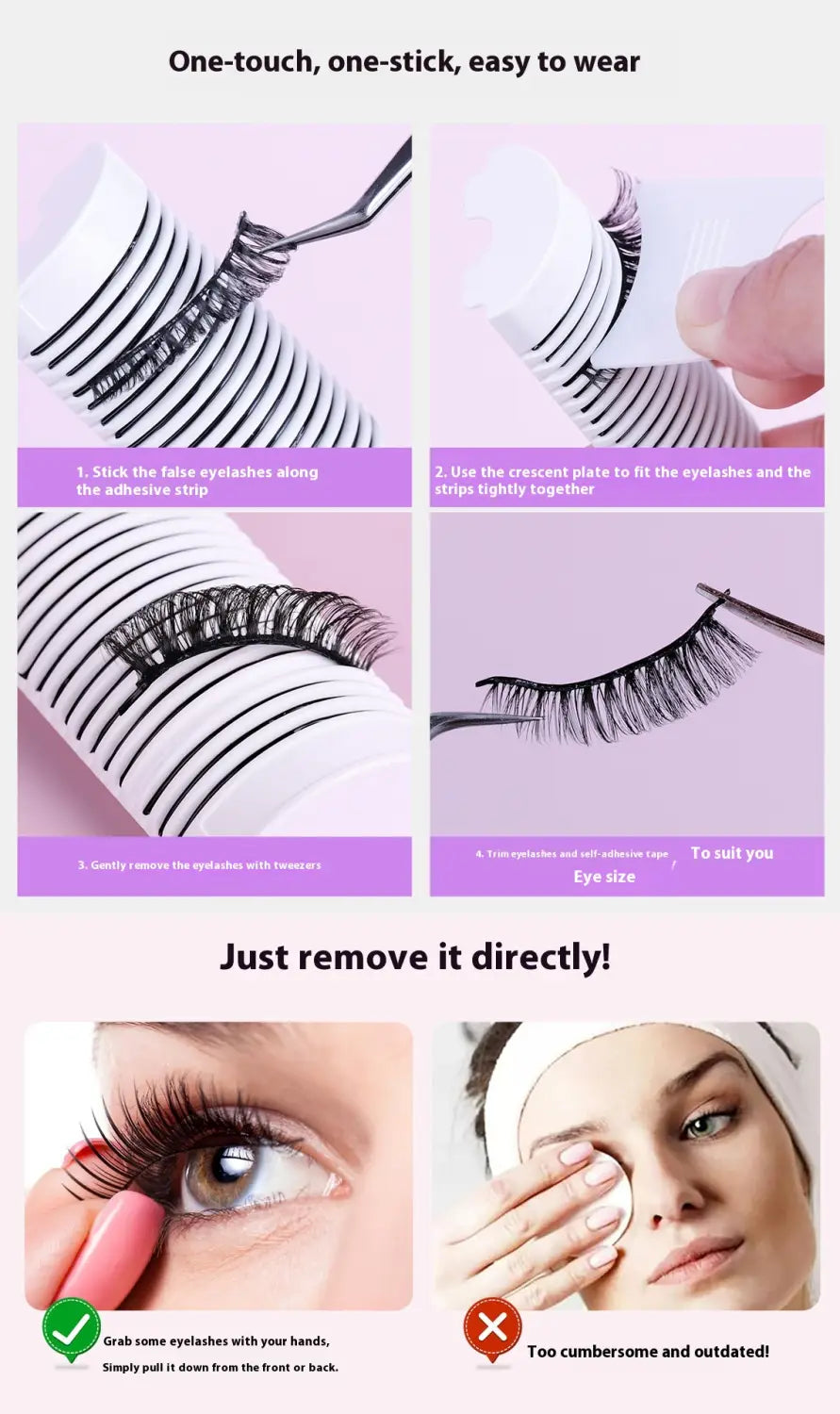 Benzi de genei de culoare jeleu de culoare mixtă 5,5 mm 6mm Kit de extensie individuală