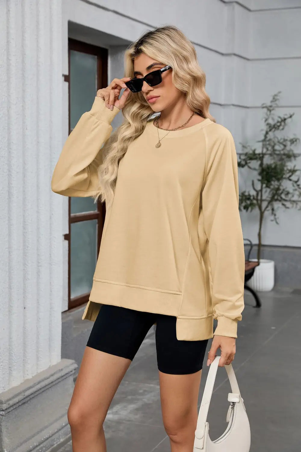 Naiste pikkade varrukatega lahtine pulloveri kampsun mitmes värvitoonis ja suuruses