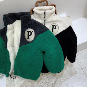 Plus Fleece Coat Loose Thickened Warm Cotton Clothing For Boys And Girls