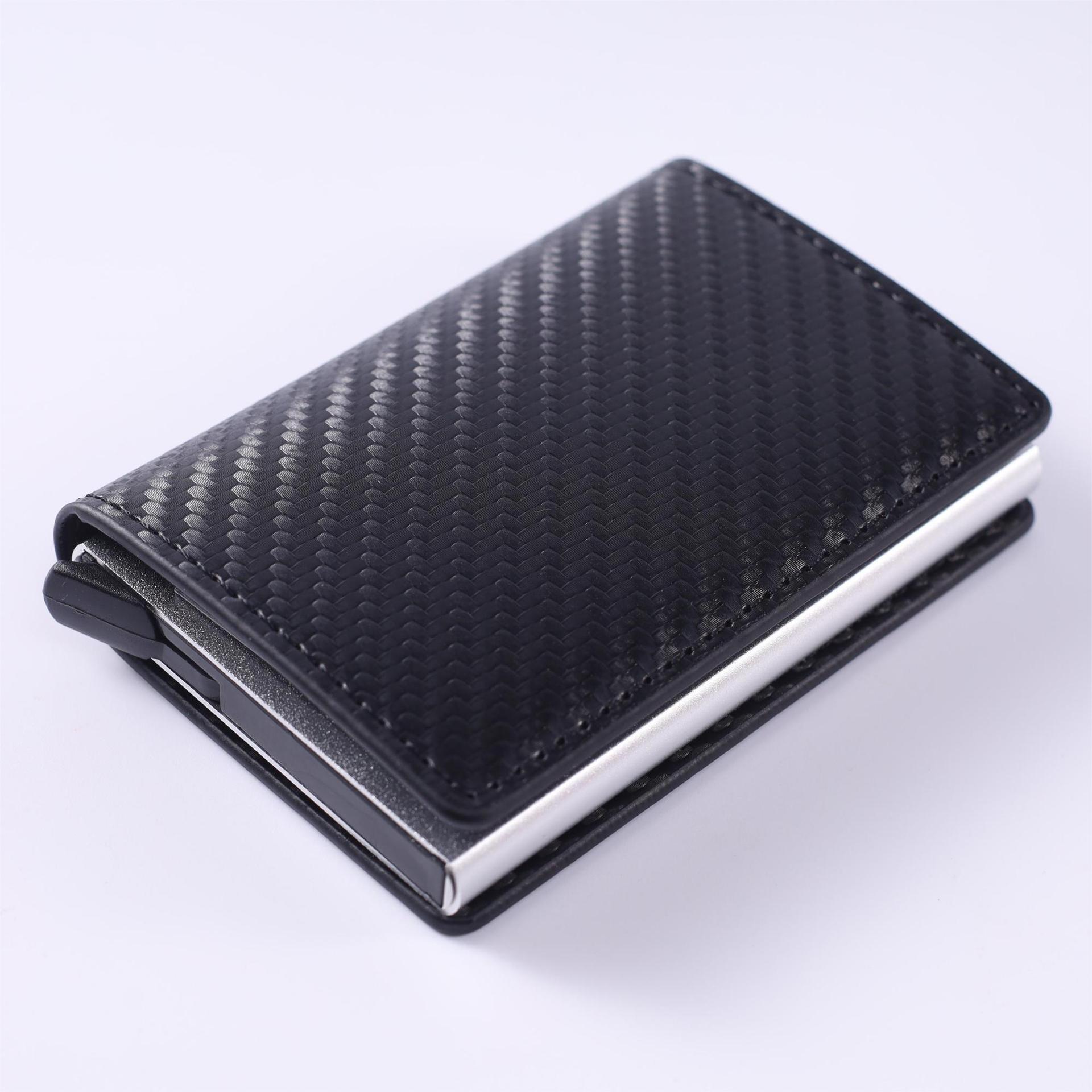 Full Inspection Anti-theft Swiping Men’s Wallet - Steal Your Style with Carbon Fiber Anti-Theft Wallet