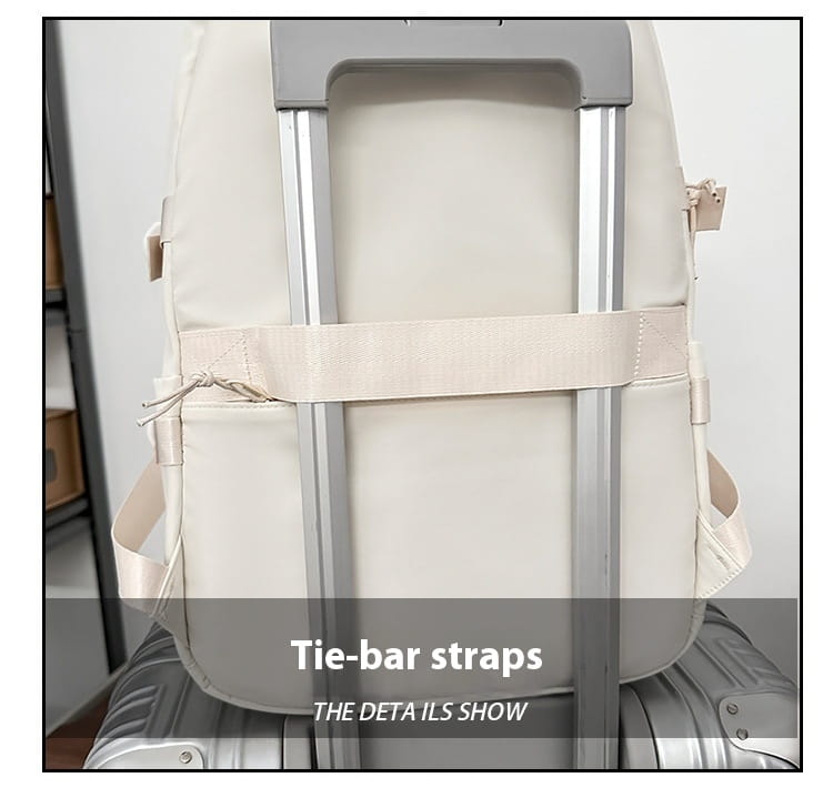 Solid Color School Rucksack Polyester Nylon Urban Umhängetasche für Männer und Frauen