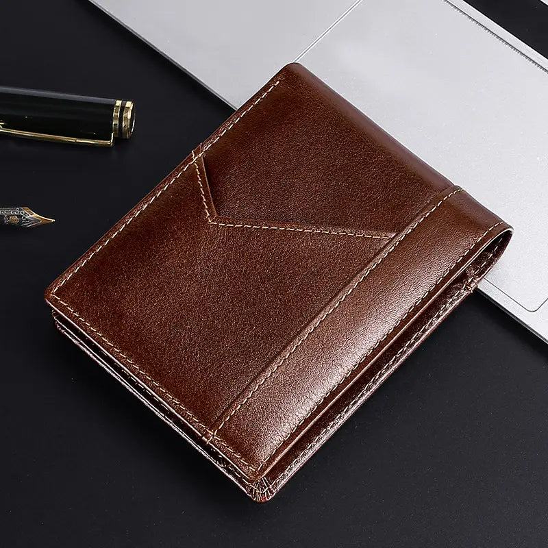 Men’s Leather Wallet in the United States with Durable CHF Finish
