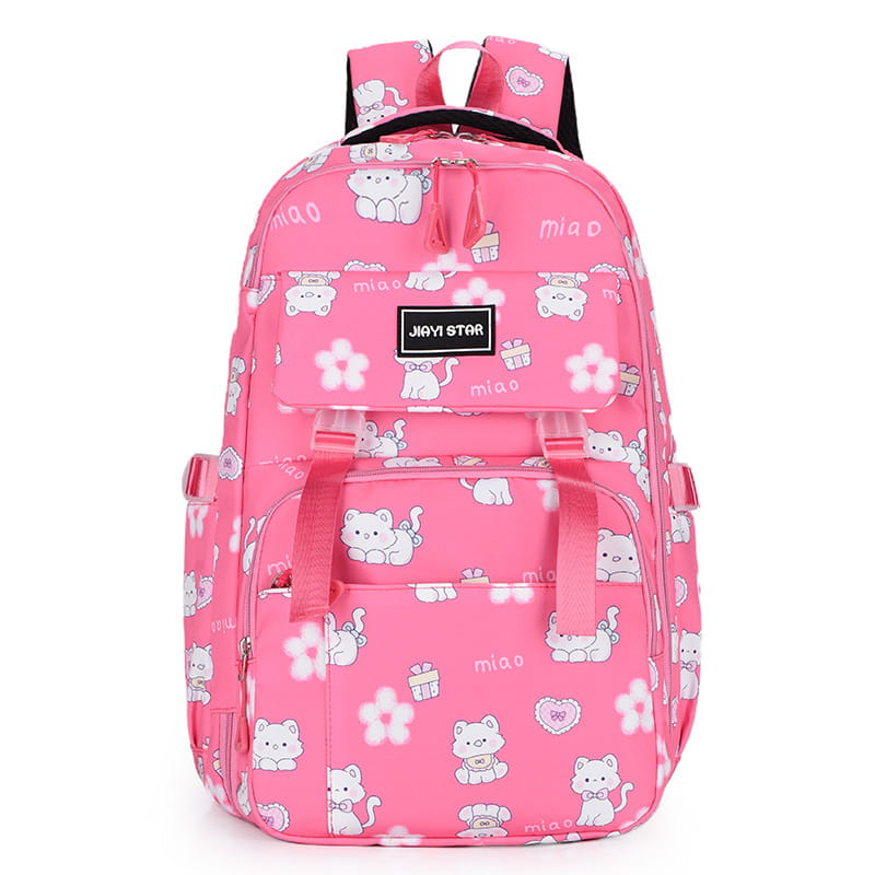 Cartoon Rabbit Pattern Printed Large Capacity Backpack