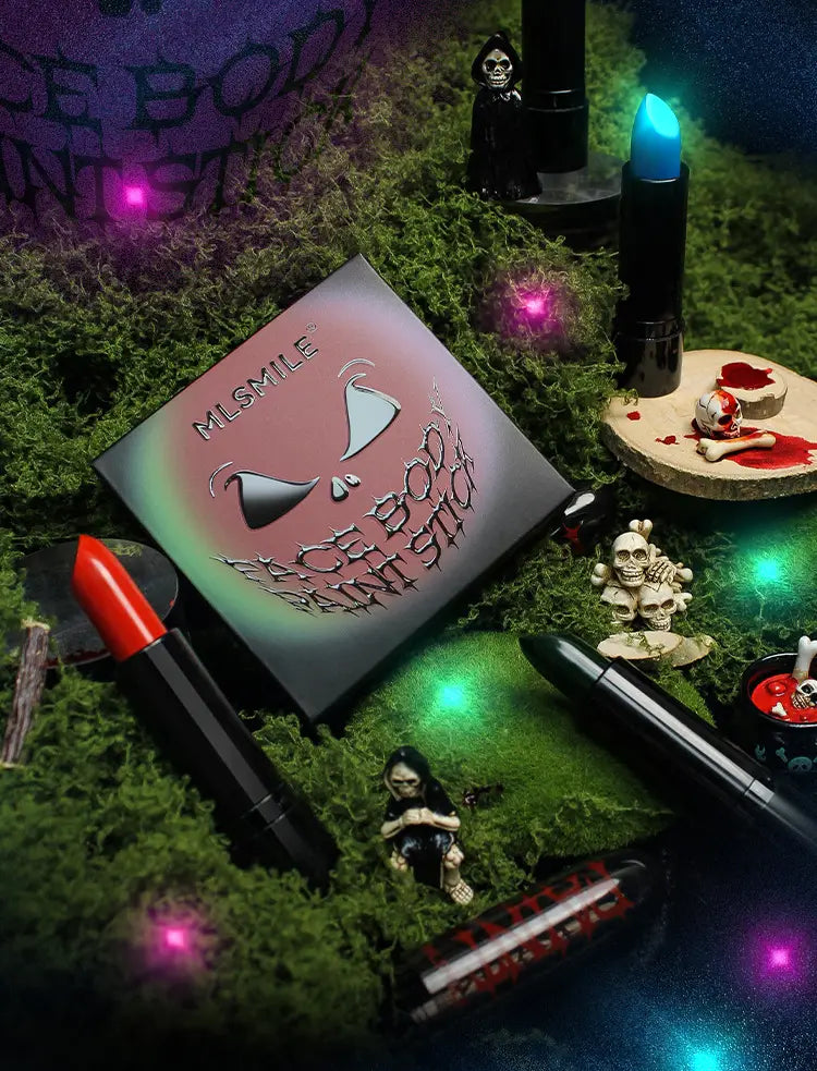 Halloween Lipstick Set for Easy White Red and Black Looks