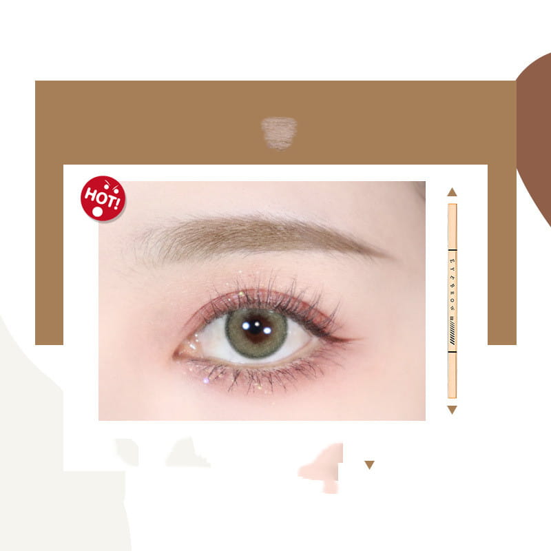 Thin Double-headed Small Triangle Machete Eyebrow Pencil Wild