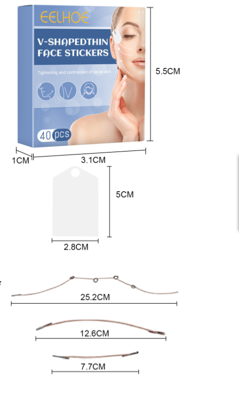 Facelift Gezicht Met V-Vormige Plastic Sticker