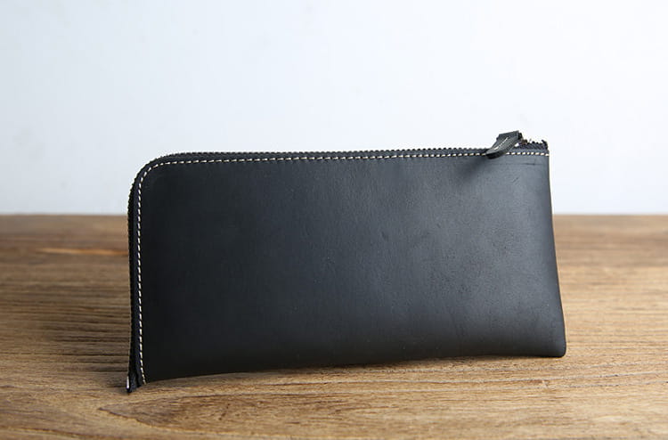 Genuine Leather Cortical Scalp Cowhide Money Folder for United States and CHF