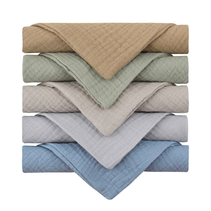 5-piece Baby Towel Plain Cotton Face Towel - Soft Baby Towels for Tiny Tots and Messy Moments