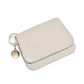 Solid Color Women’s Fashion Zipper Coin Purse - Solid Color Wallets with Round Tag for Stylish Women