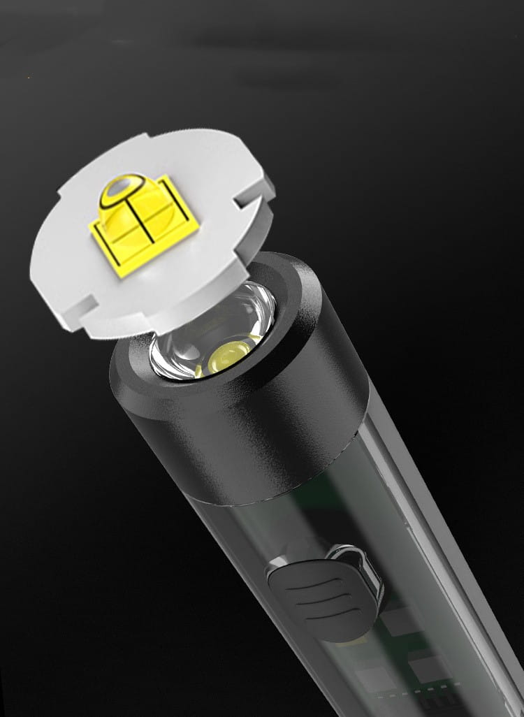 Strong Light Portable LED Outdoor Flashlight with Keychain and Rechargeable Battery