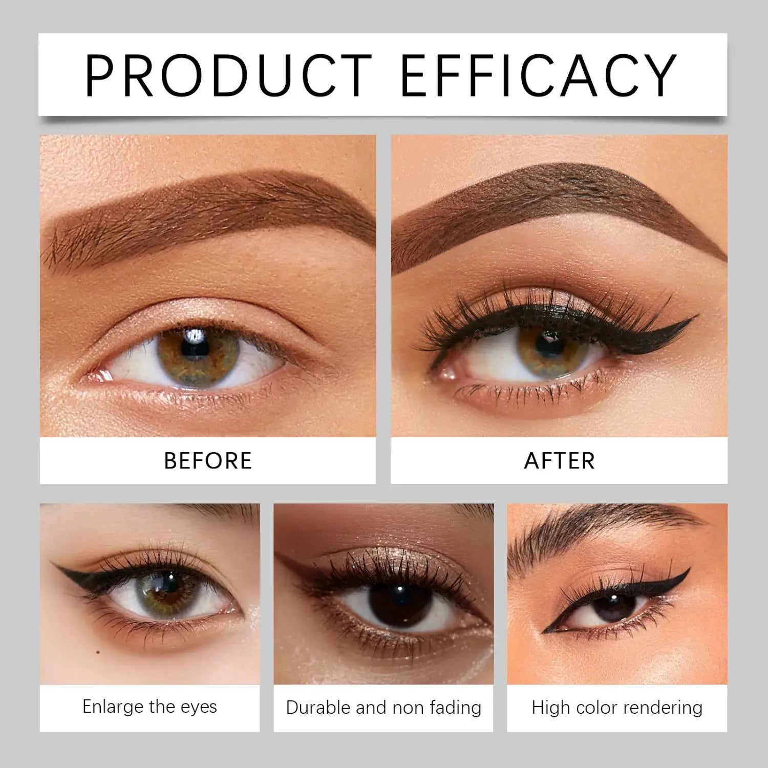 Black Long Lasting Fade-Resistant Silky Smooth Eyeliner 0.3g