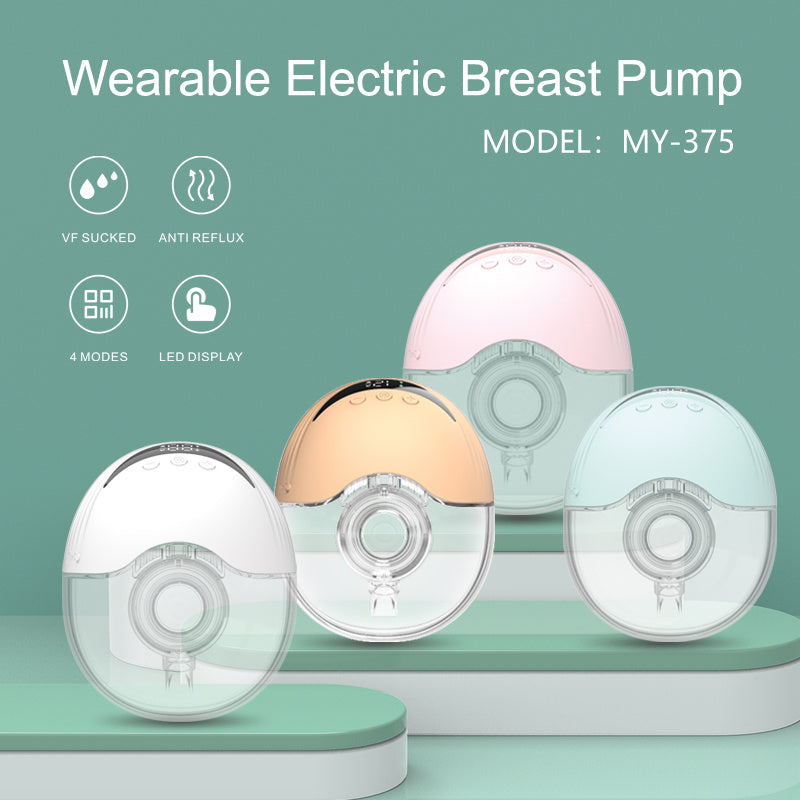 Intelligent Breast Pump Wearable Large Suction Breast Pump Silent Portable Automatic Breast Pump Massage Lactation