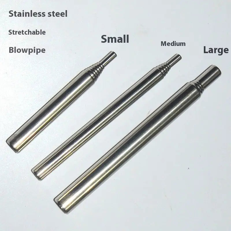 Portable Stainless Steel Blowing Stick for Camping and Picnic Outdoor Cookware