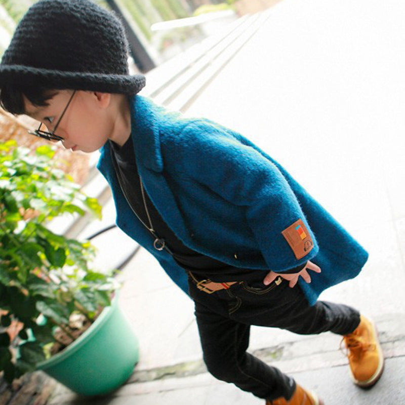 Boy’s woolen coat children Korean version