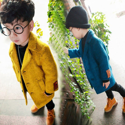 Boy’s woolen coat children Korean version