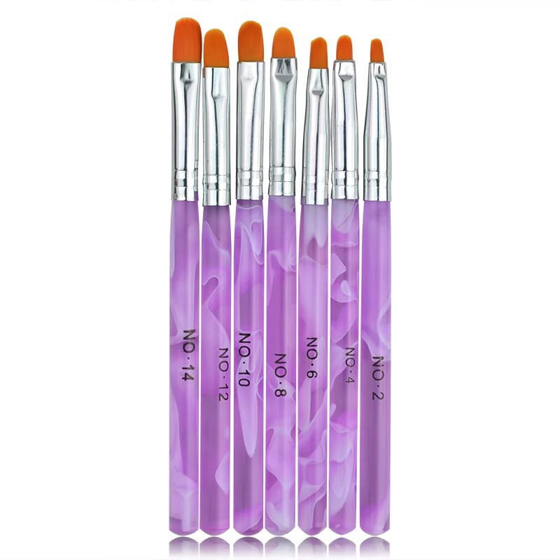 Nail Tools Paint Pen Set with Broad Brush Pens for Artificial Nails