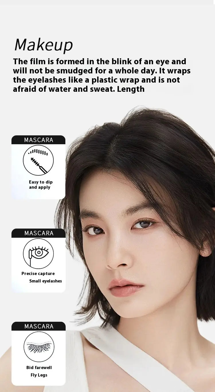 Waterproof Long Curling Black Mascara for Thick Voluminous Lashes