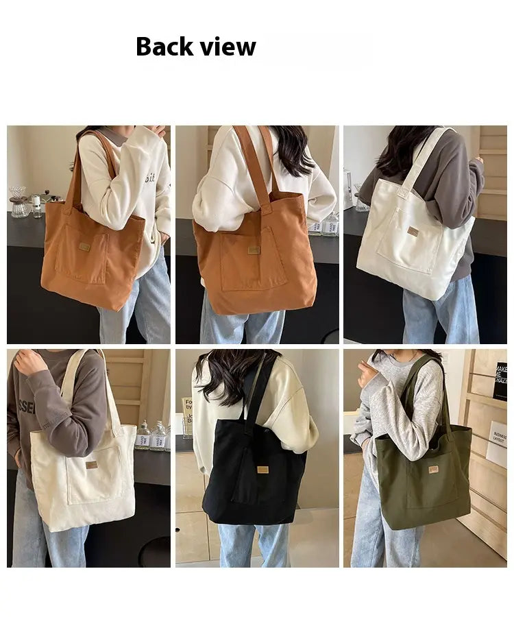 Sac vertical carré de valise de voyage en toile avec organisateur d'emballage à fermeture éclair