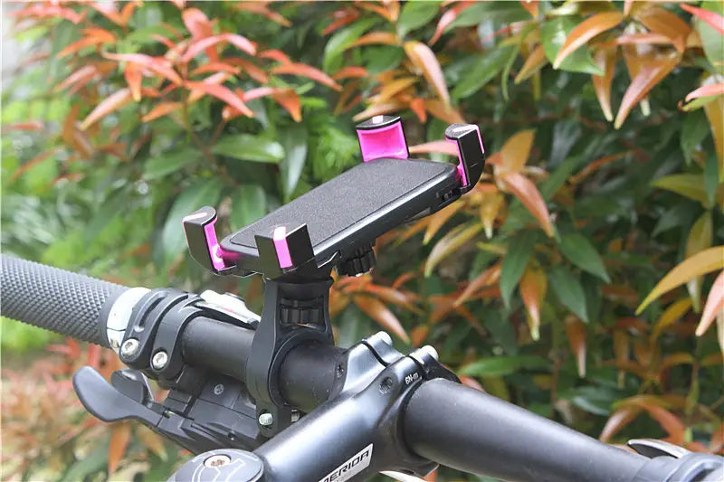 Mobile Phone Holder for Bicycle and Electric Motorcycle Black Plastic Resin