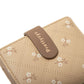 Women’s Soft Printed Buckle Folding Small Wallet Multiple Card Slots Integrated Card Holder - Tiny Wallet Big Style