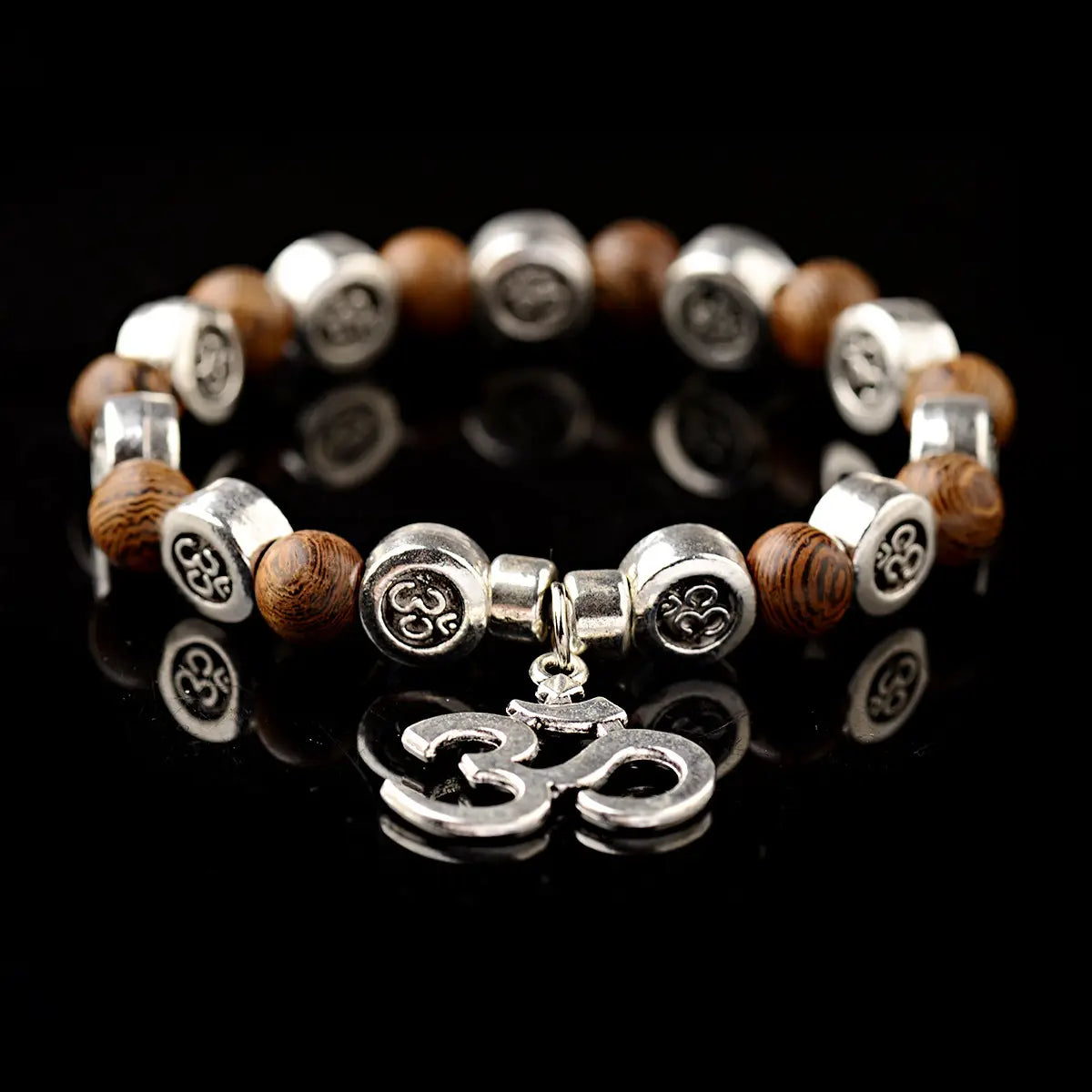 Ethnic Style Retro Elastic Bracelet Wooden Bead