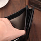 Men’s Wallet Short Anti-demagnetization - Men’s Leather Wallet No Demagnetization Drama