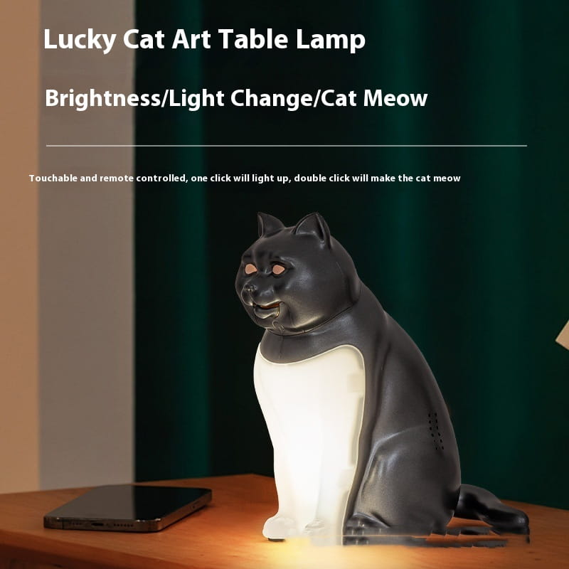 Decorative Night Light with USB Charging for Bedroom and Cat