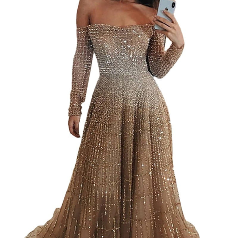 Flitter egy vállú derék teteje poliészter szövetekkel a nők számára