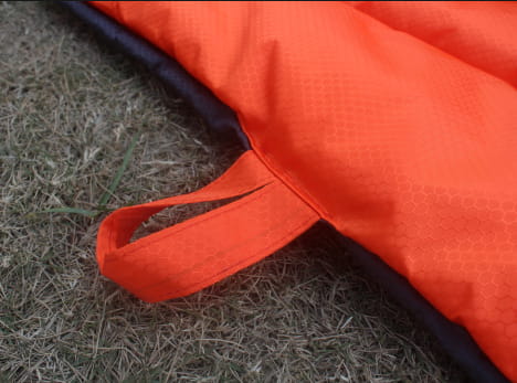 Suur koeravoodi must apelsin puuvill padi reisikotiga 105x70 cm