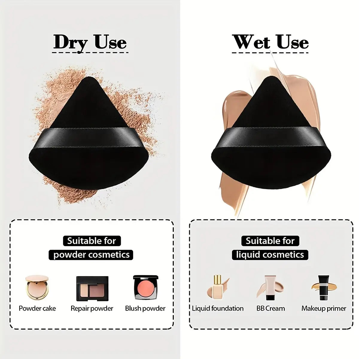 47 Piece Makeup Brush Set with Cosmetic Bag Non-Latex Blenders and Tools