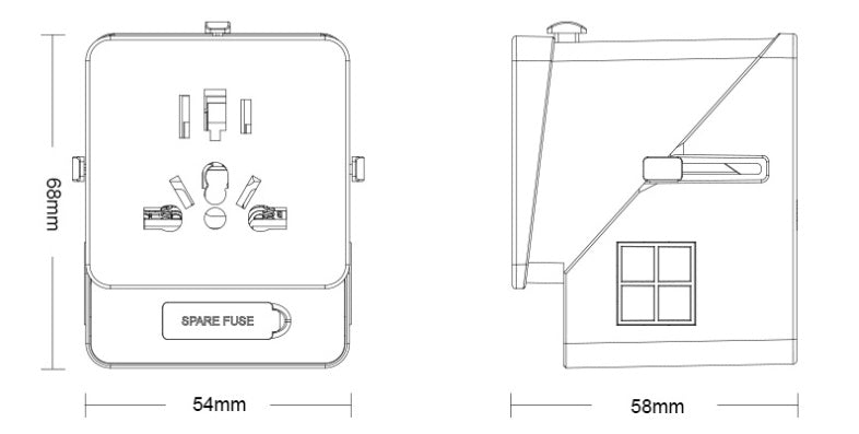 3 USB 1 Typc C International Power Adapter For Europe UK China Australia Japan And More 200 Countries - Travel Adapter