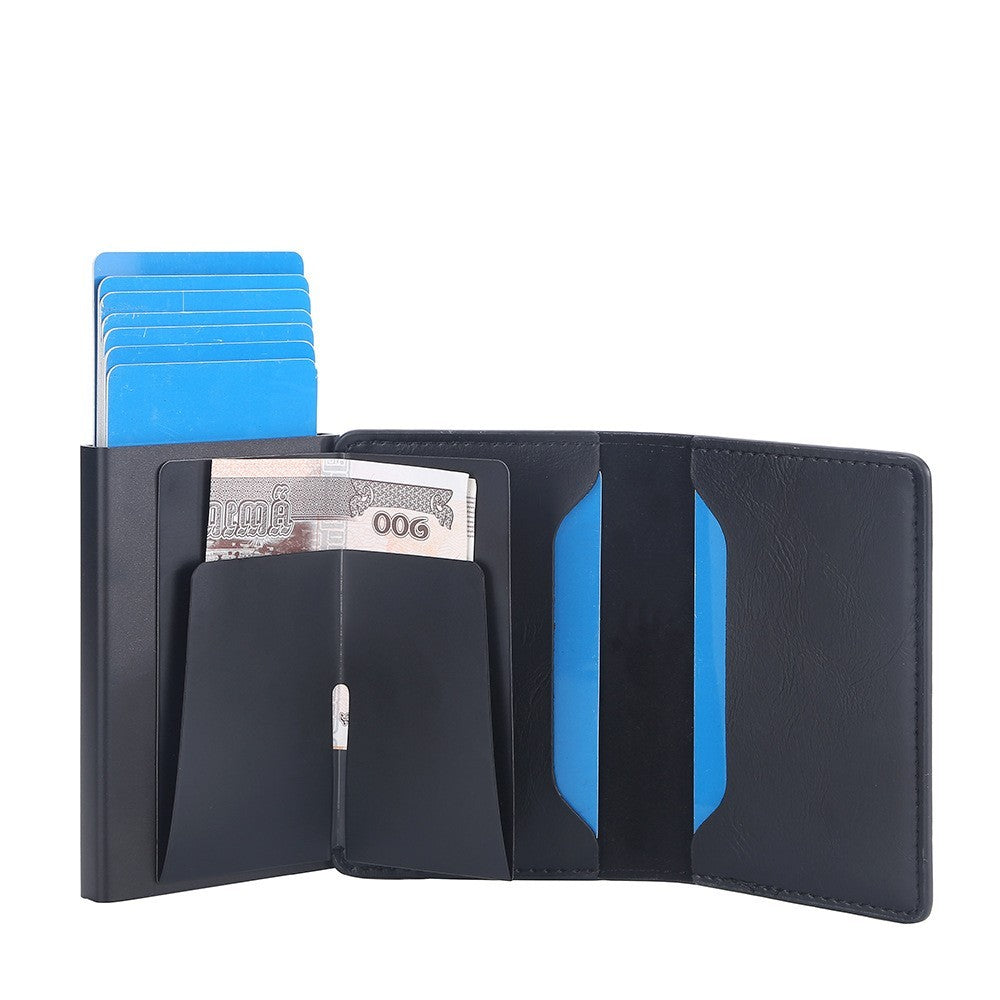 Crazy Horse Leather Anti-degaussing Card Clamp Men - Unleash the Crazy Horse Leather Wallet Wizardry