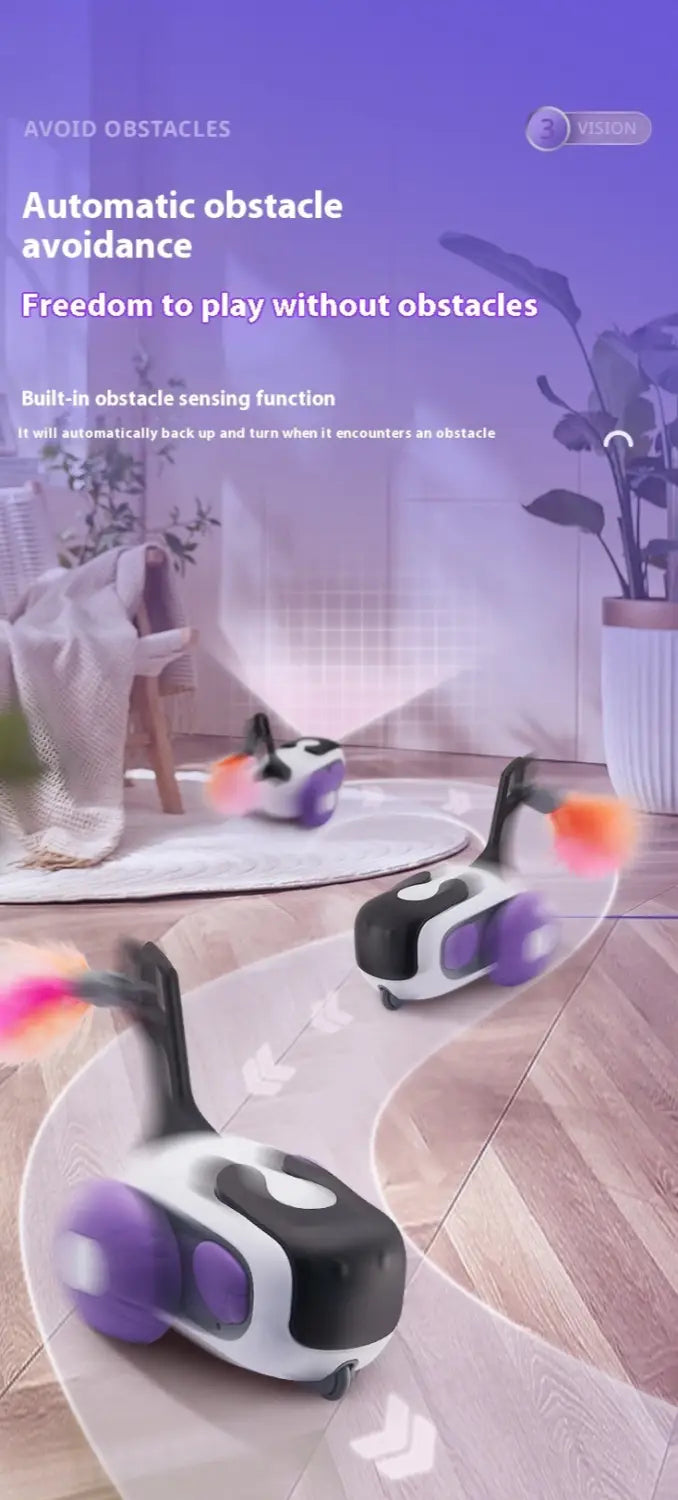 Nutikas naljakas kassi kaugjuhtimispuldi auto mänguasi lastele lilla või sinise plastiga