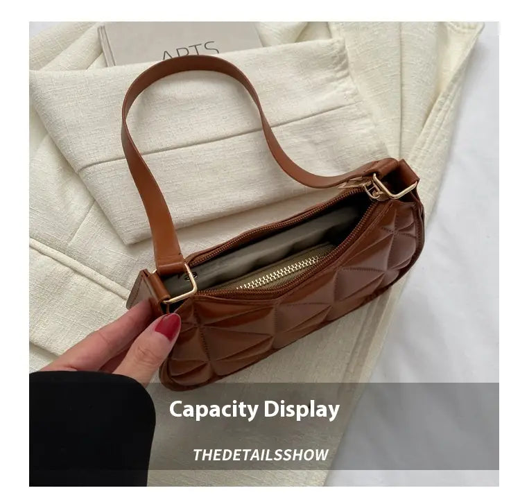 Mittlerer PU -Umhängetasche mit mobiler Tasche in schwarz weißem braunem Khaki