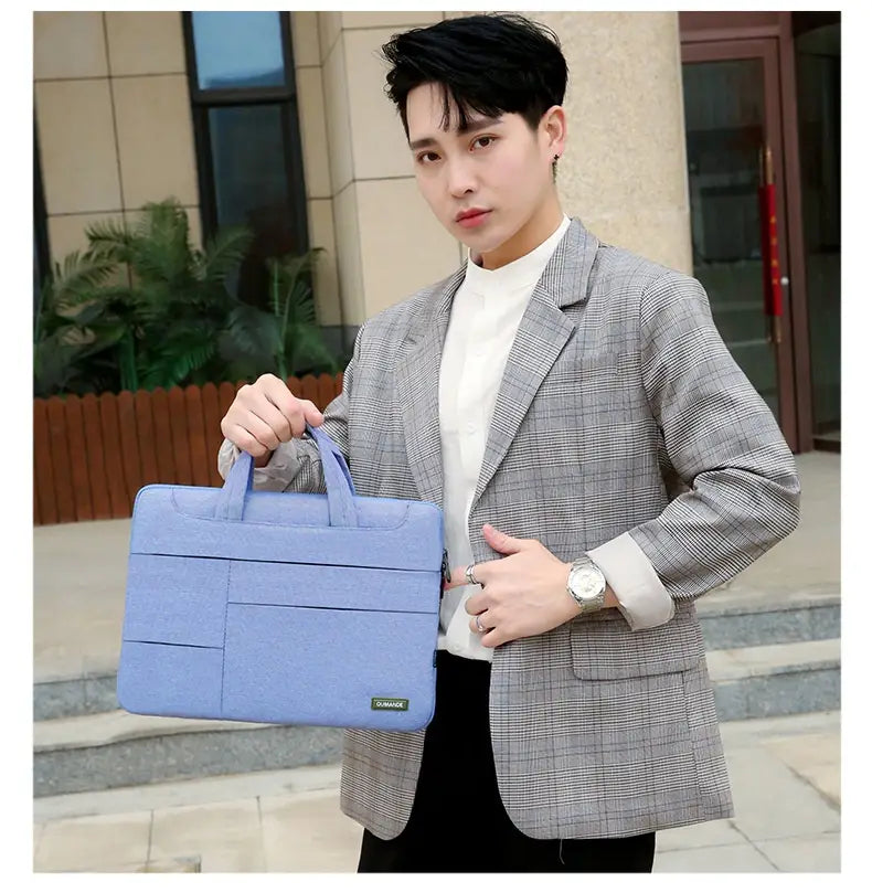 Sleeve ríomhaire glúine Oxford uiscedhíonach 14 15.6 Mála orlach d'fhir agus do mhná