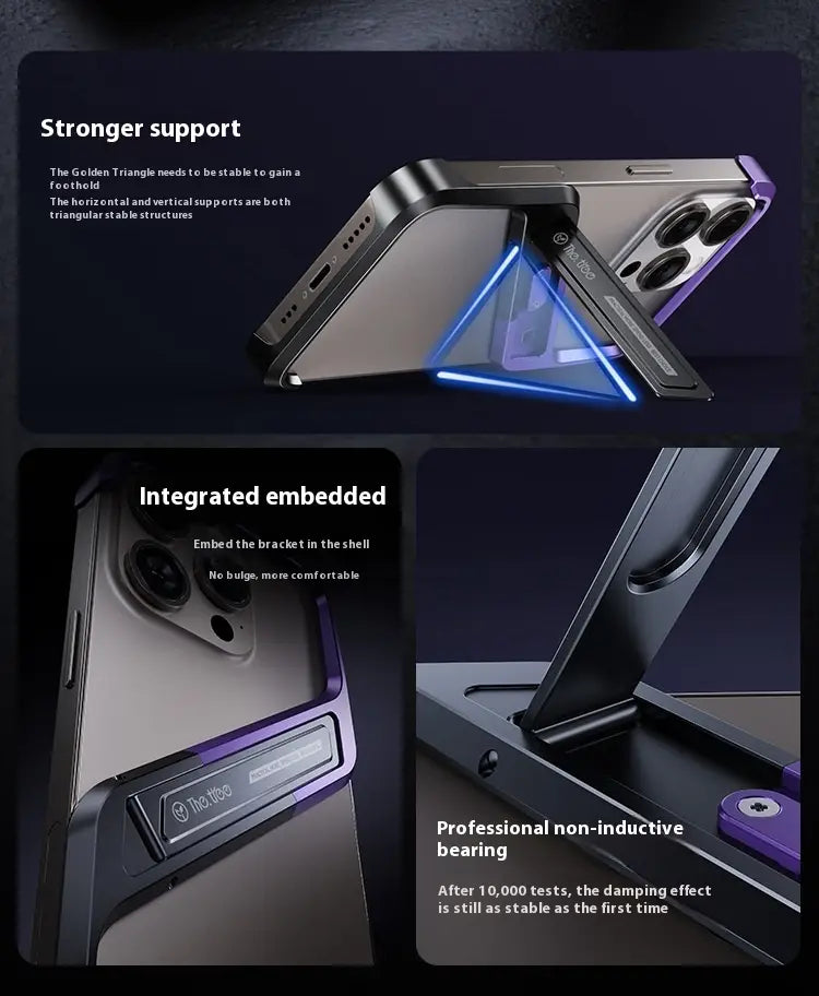 Applicable Pivot Half Pack Aluminum Alloy Phone Shockproof Bracket for Apple