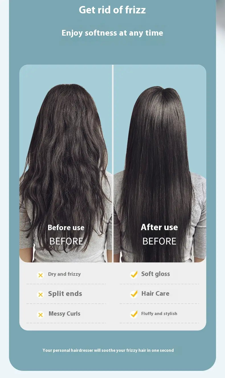 Rechargeable Ceramic Heating Electric Comb Hair Straightener with Long Battery Life