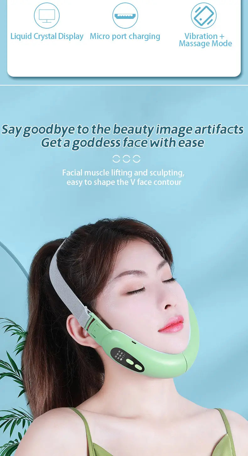 Face Slimming Beauty Instrument Household Double High Frequency Micro Vibration