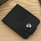 Men’s Boys Wallet Mini Short - Men’s Boys Mini Short Leather Button Wallet for Fun