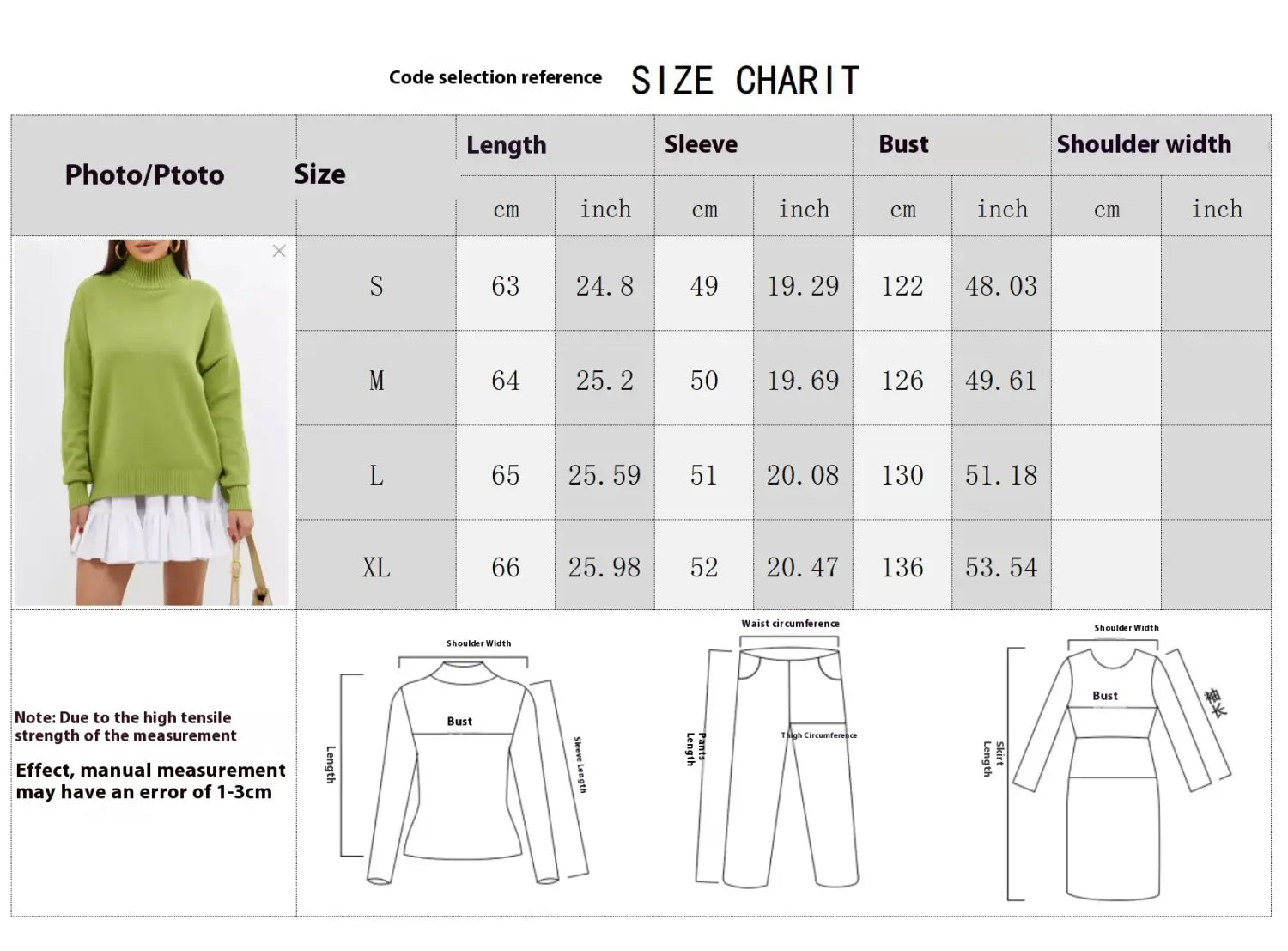 Kvinnors fast färg långärmad akryltröja avslappnad kontorsbeklädnader