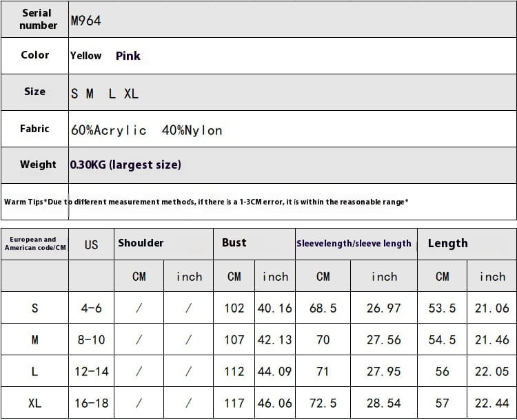 Yellow or Pink Knitted Cardigan Womens Button Up Lightweight Sweater S-XL