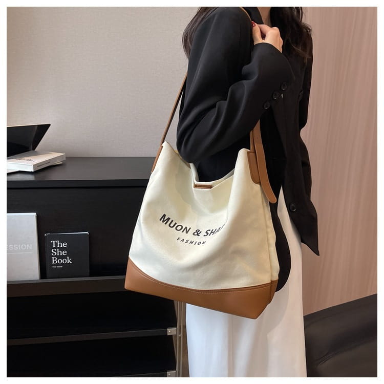 Sac fourre-tout sur toile avec poches à fermeture éclair