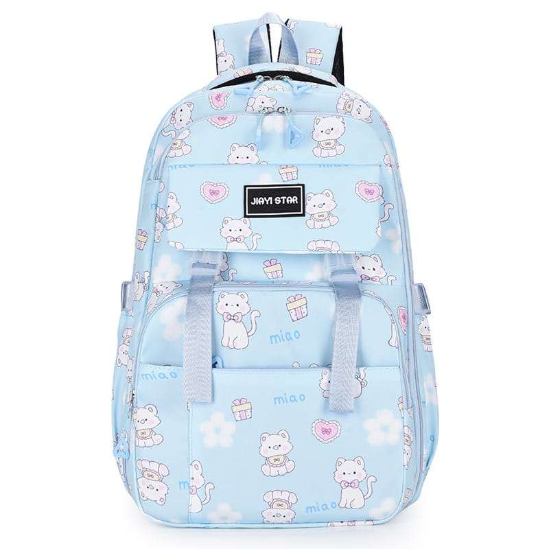 Cartoon Rabbit Pattern Printed Large Capacity Backpack