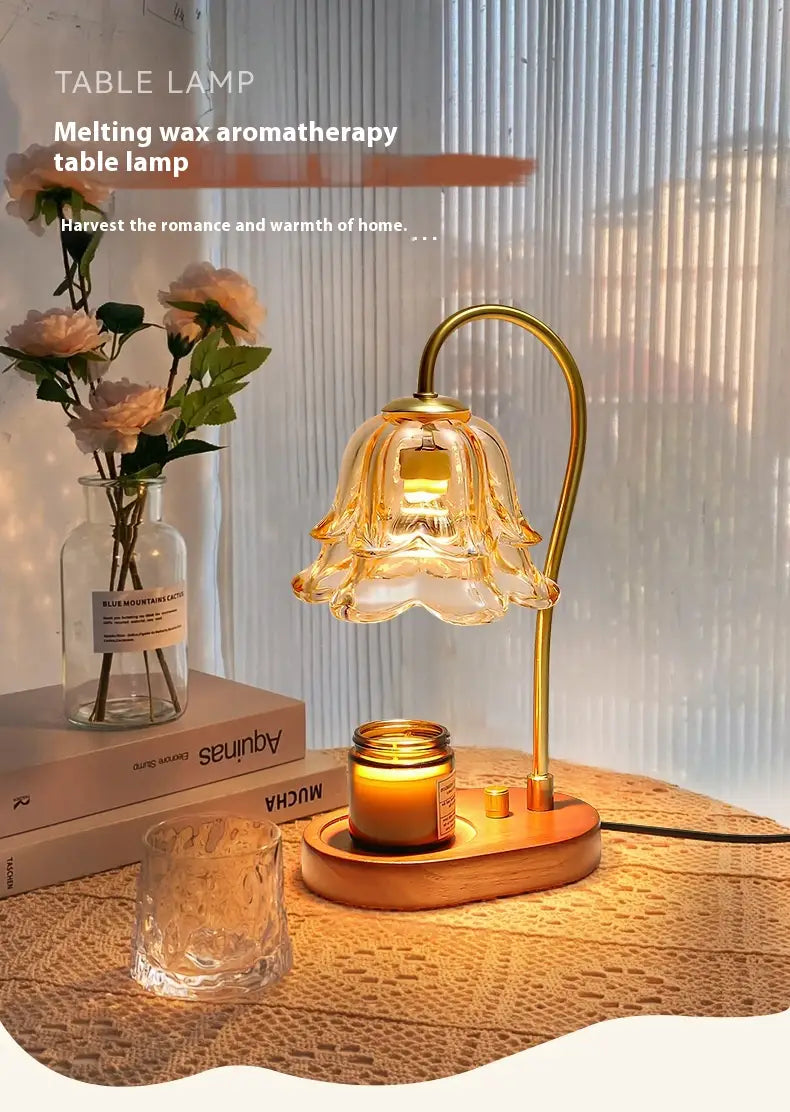 Creative Melting Wax Lamp with Aromatherapy Timing Dimming for Relaxation
