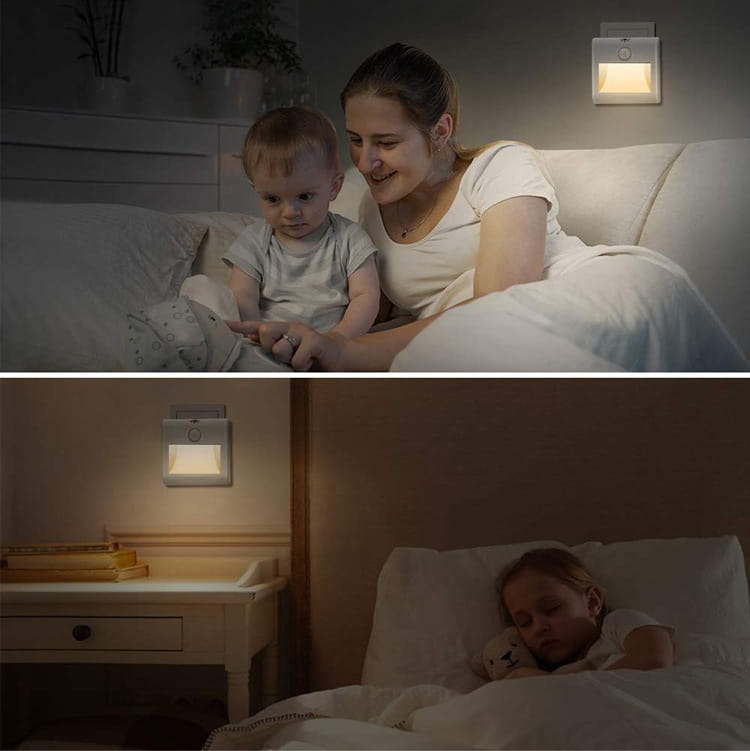 Automatic Induction Eye Light with Human Body Sensing European and American Plugs